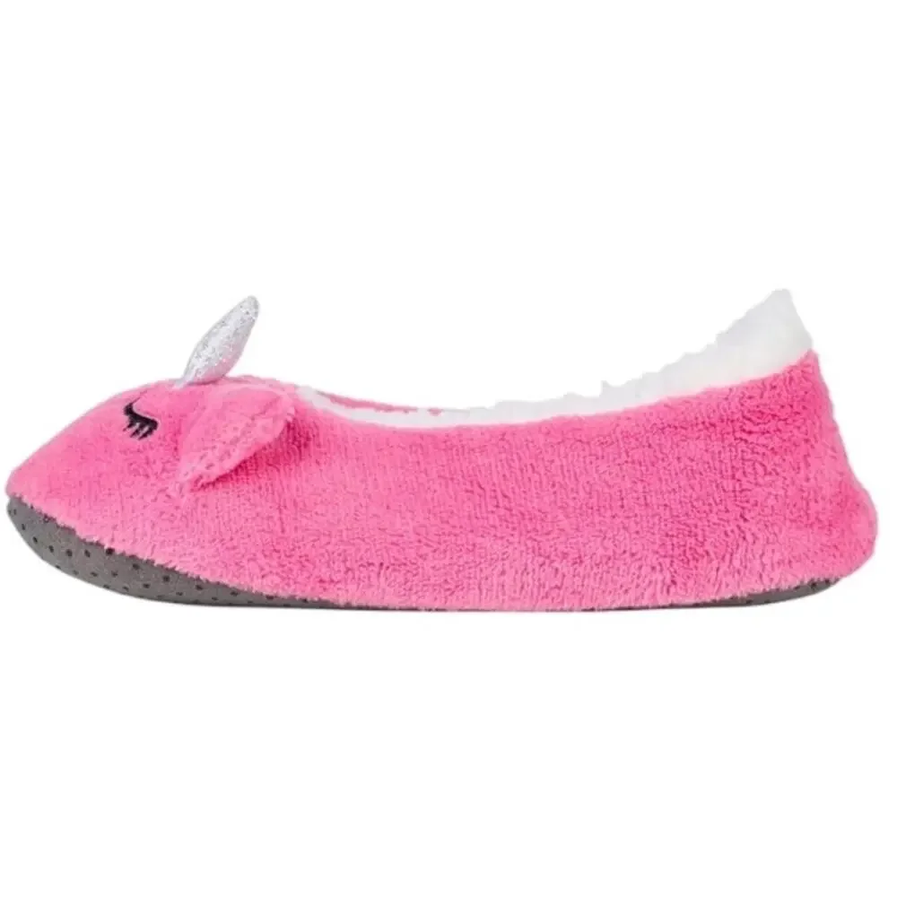 Northeast Outfitters Cozy Cabin Girls' Unicorn Slippers  Size Small